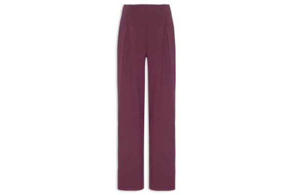 Calça Feminina Moletom com Pregas – Vermelho