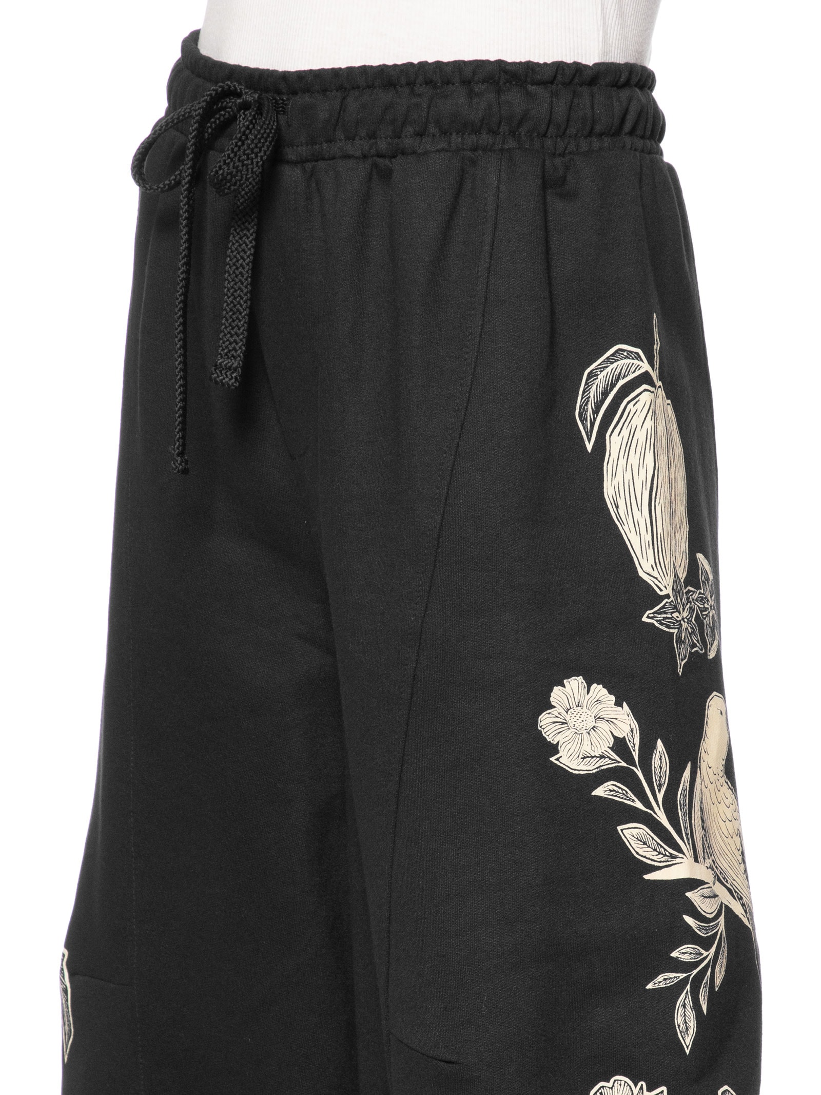 Calça Feminina Moletom Jardim De Cordel Preto Farm