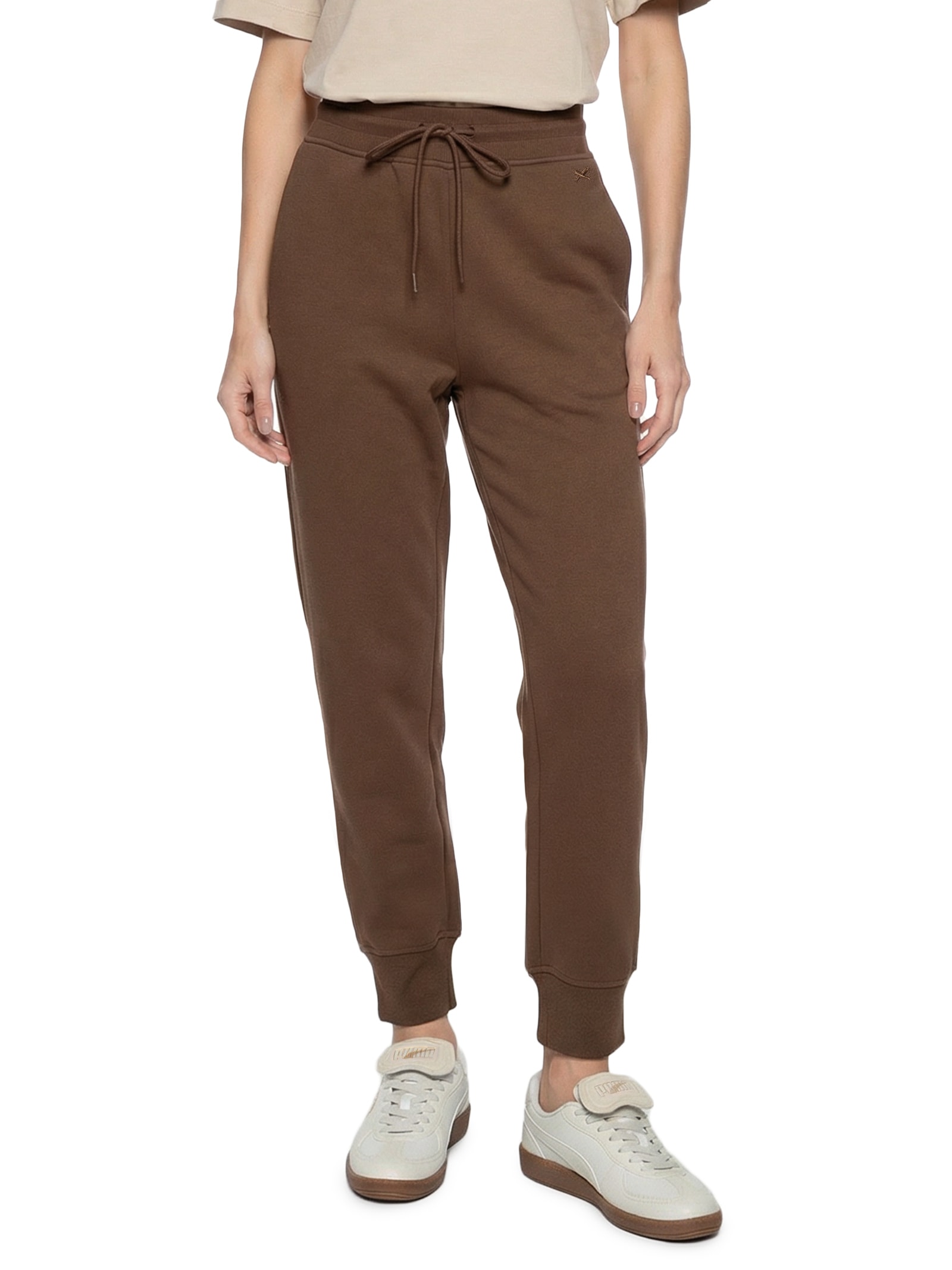 Calça Feminina Moletom Marrom Hering