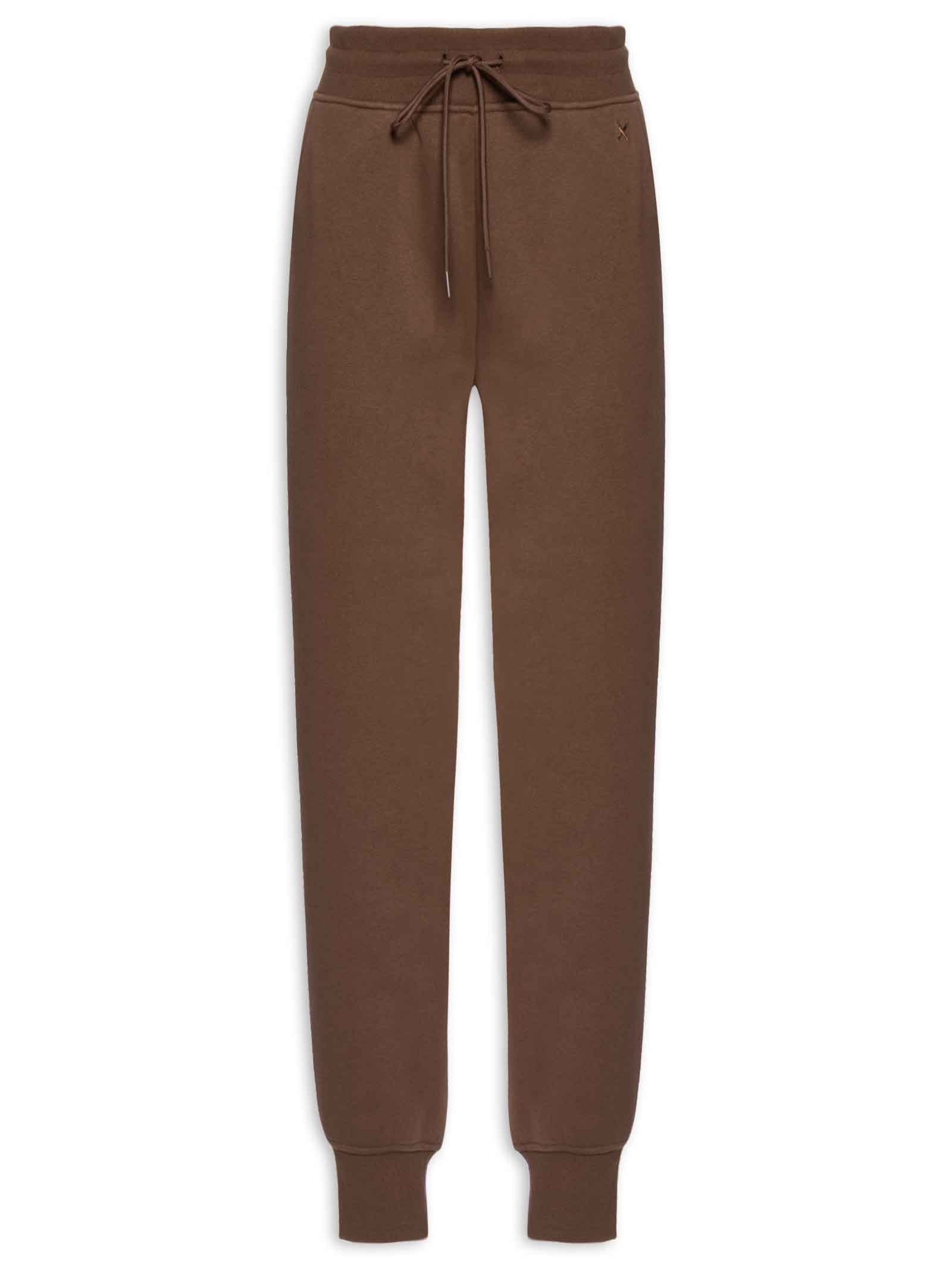 Calça Feminina Moletom Marrom Hering