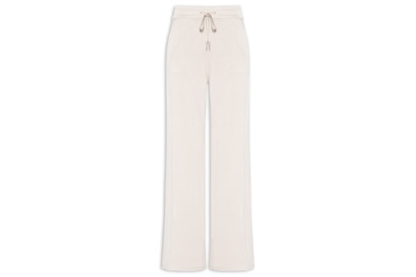 Calça Feminina Moletom Pantalona - Bege