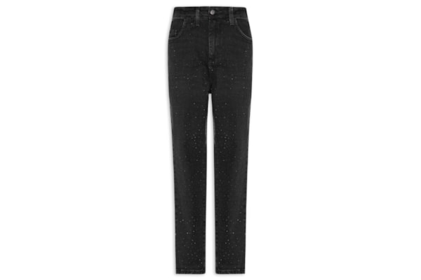 Calça Feminina Mom Jeans - Preto