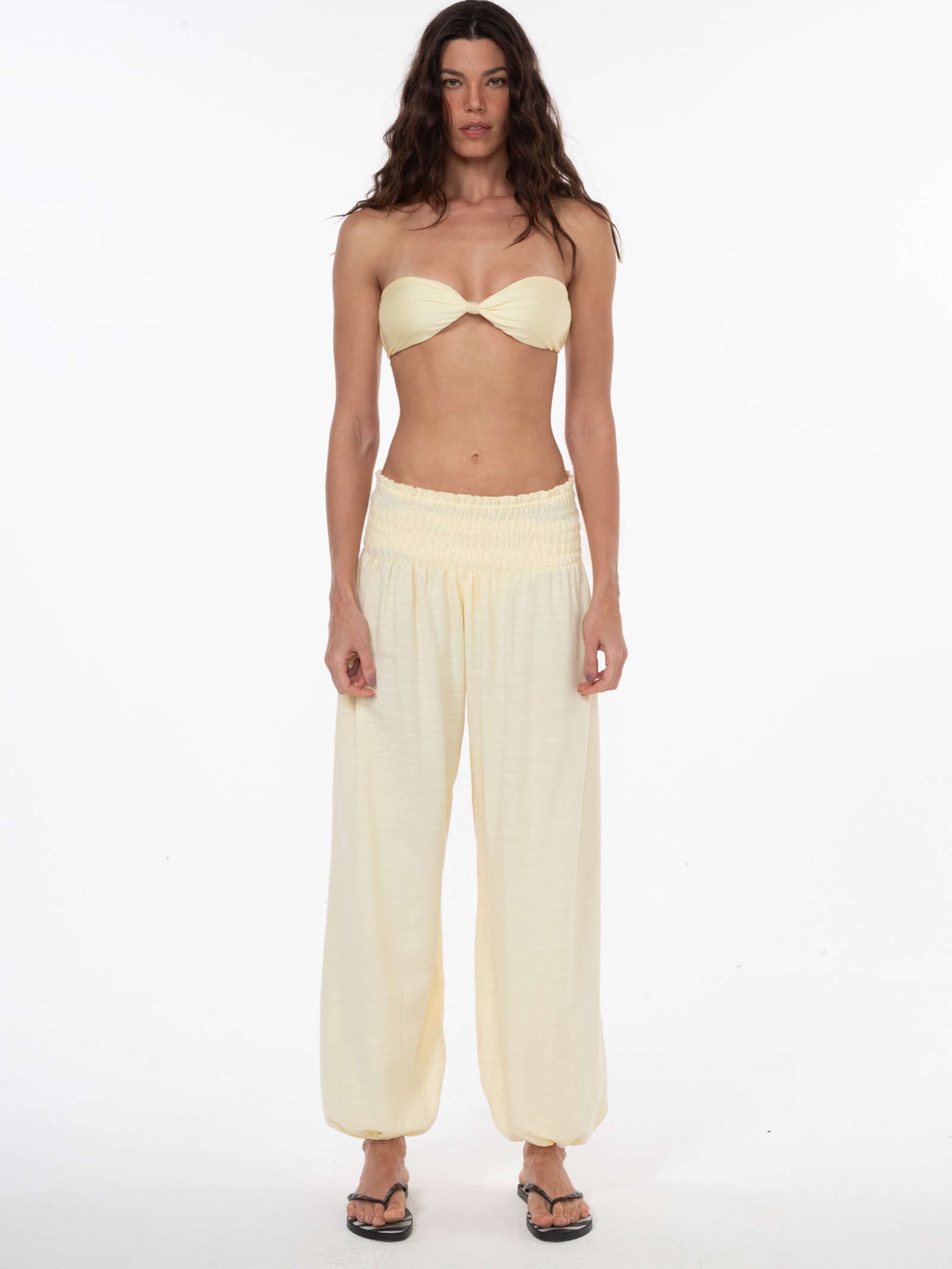 Calça Feminina Monica Amarelo Triya