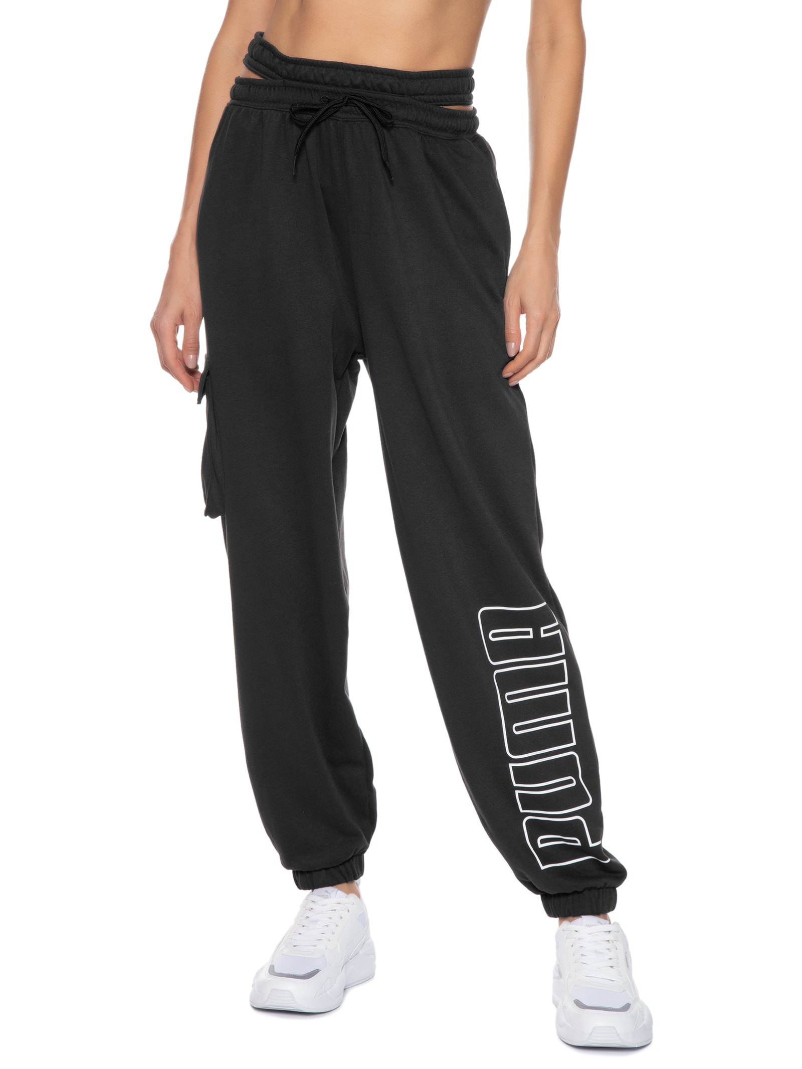 Calça Feminina Move Oversized Jogger Preto Puma