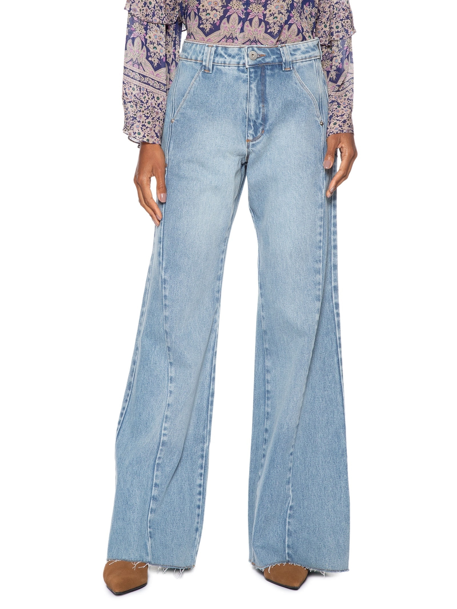 Calça Feminina New Reta Azul Animale