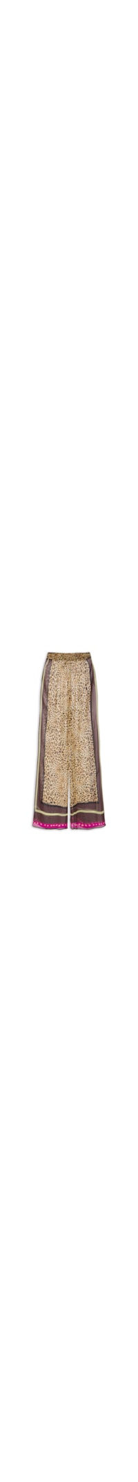 Calça Feminina Onça Lenço Barrado Resort - Marrom