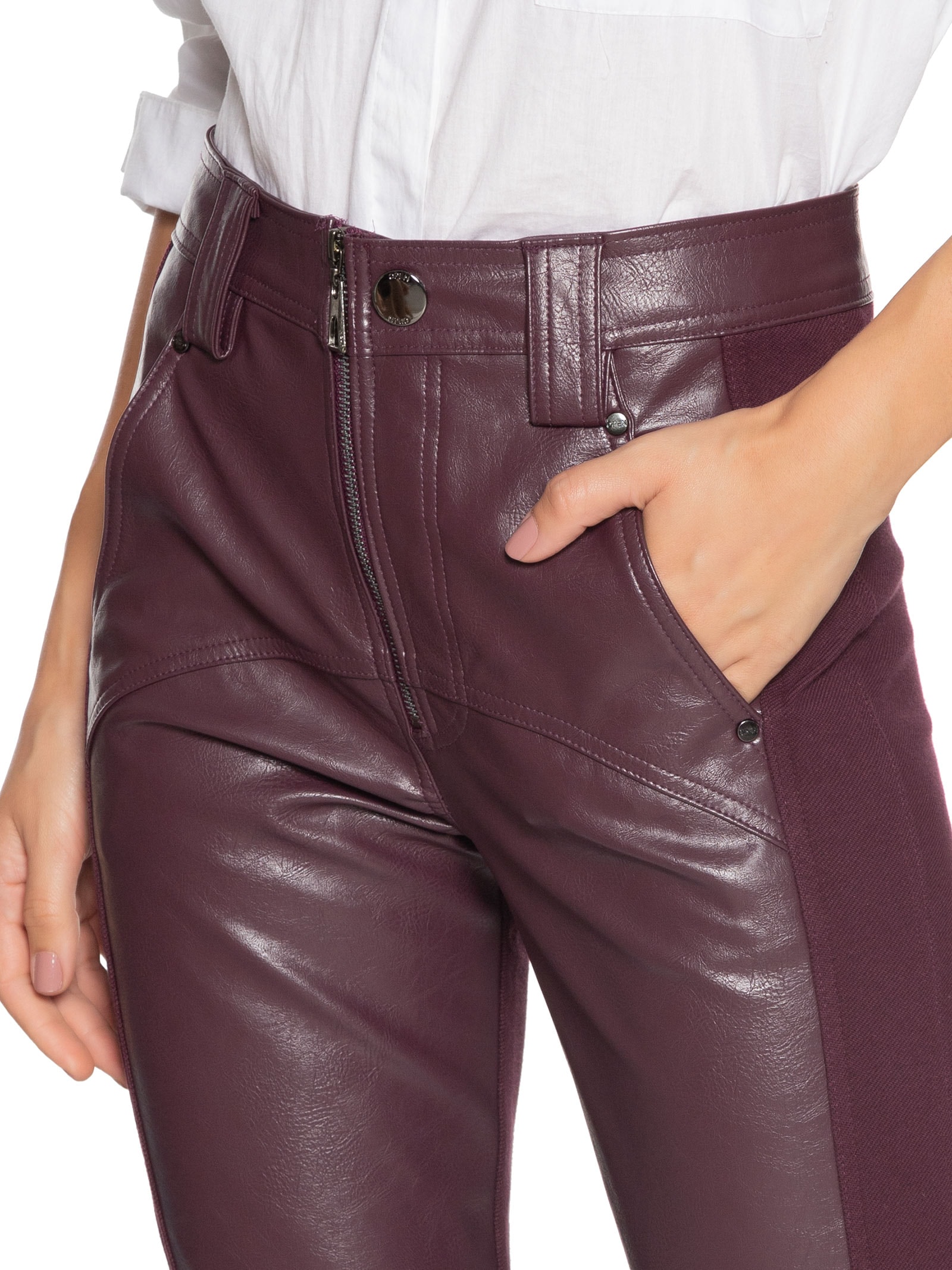 Calça Feminina Open Vermelho Open