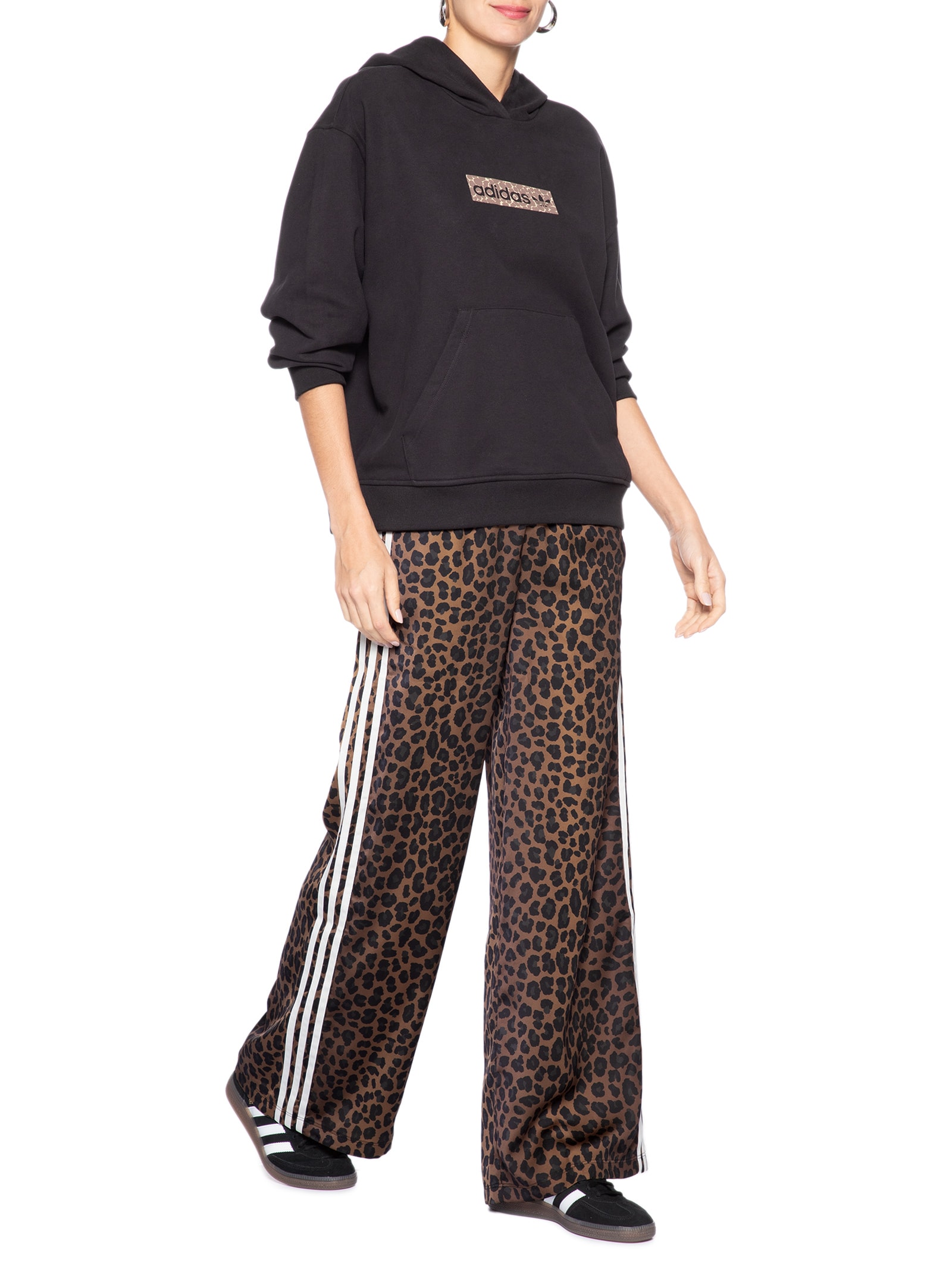 Calça Feminina Originals Wide Leg Animal Print Adidas Originals