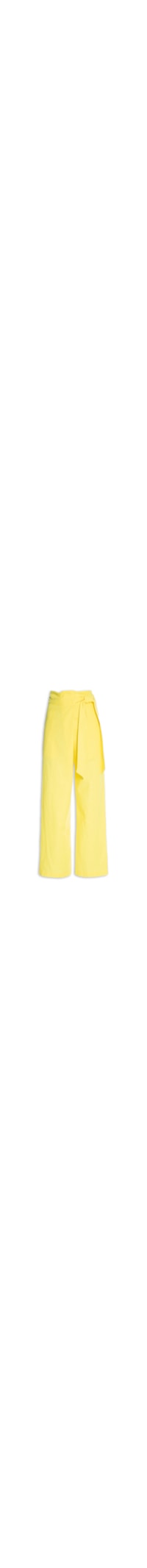 Calça Feminina Over Amarração Aurora - Amarelo