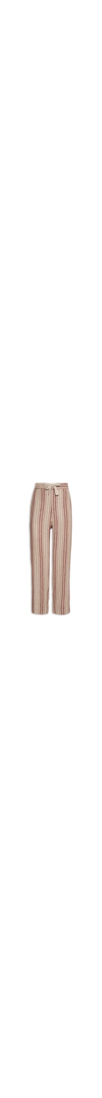 Calça Feminina Padrão Listra Paris - Vermelho