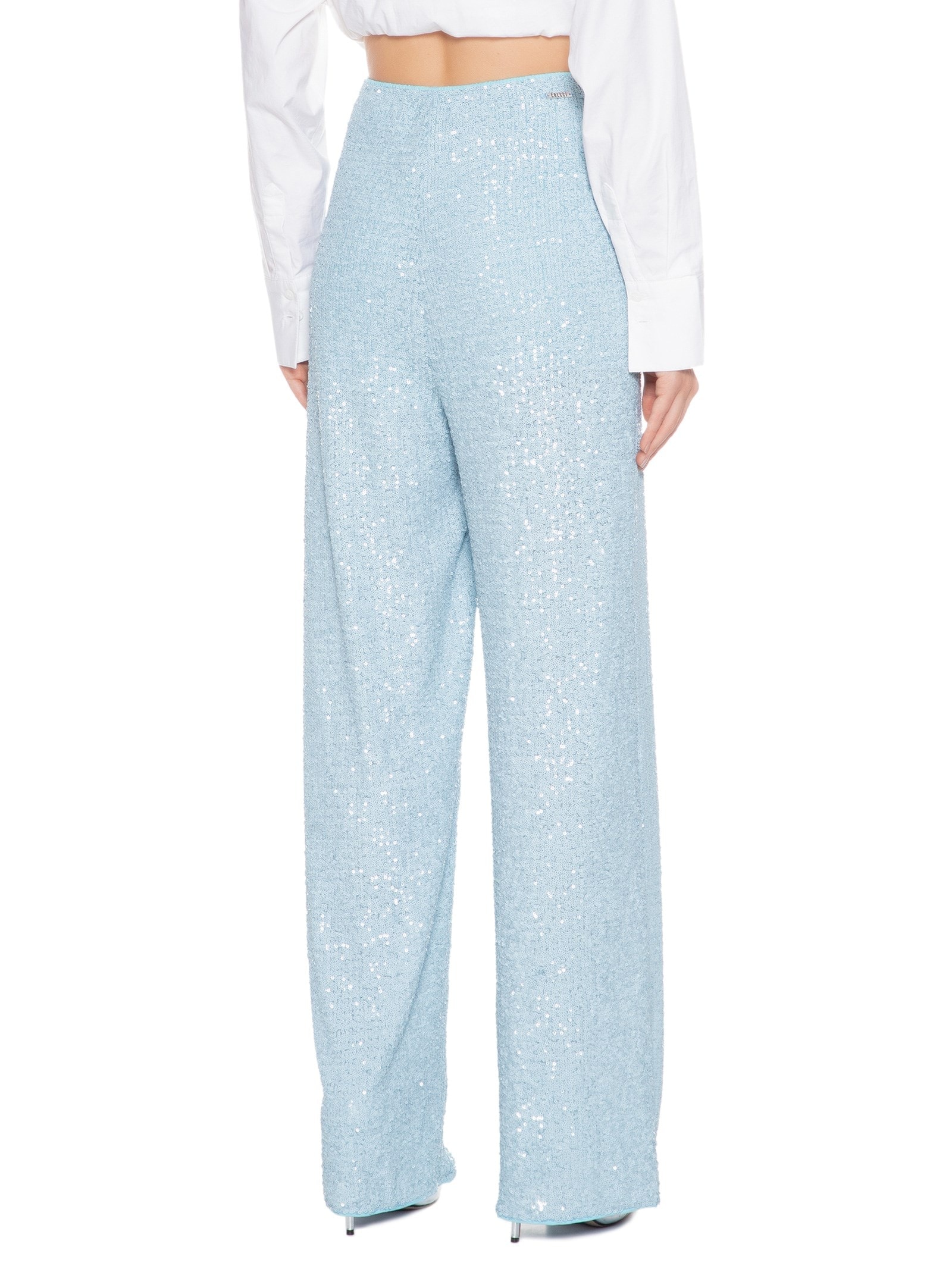 Calça Feminina Paetê Azul Colcci