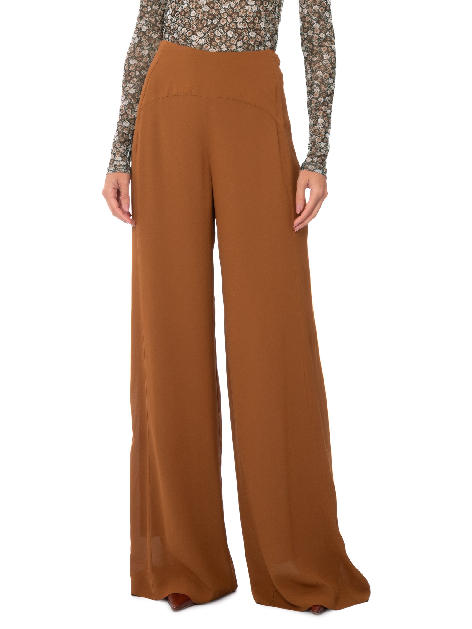 Calça Feminina Pala Arredondada Marrom Animale