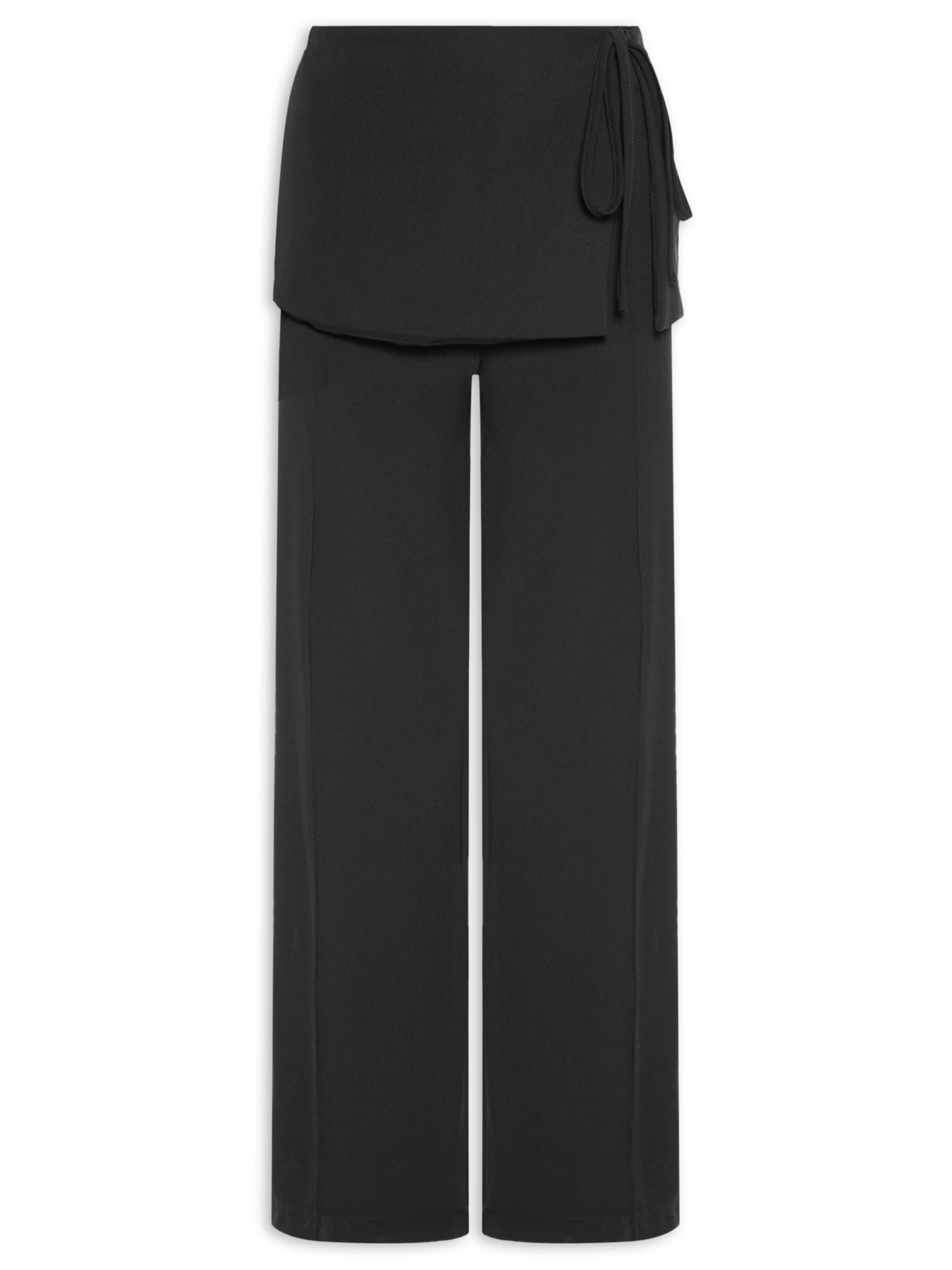 Calça Feminina Pala Assimétrica Preto Maria Filó