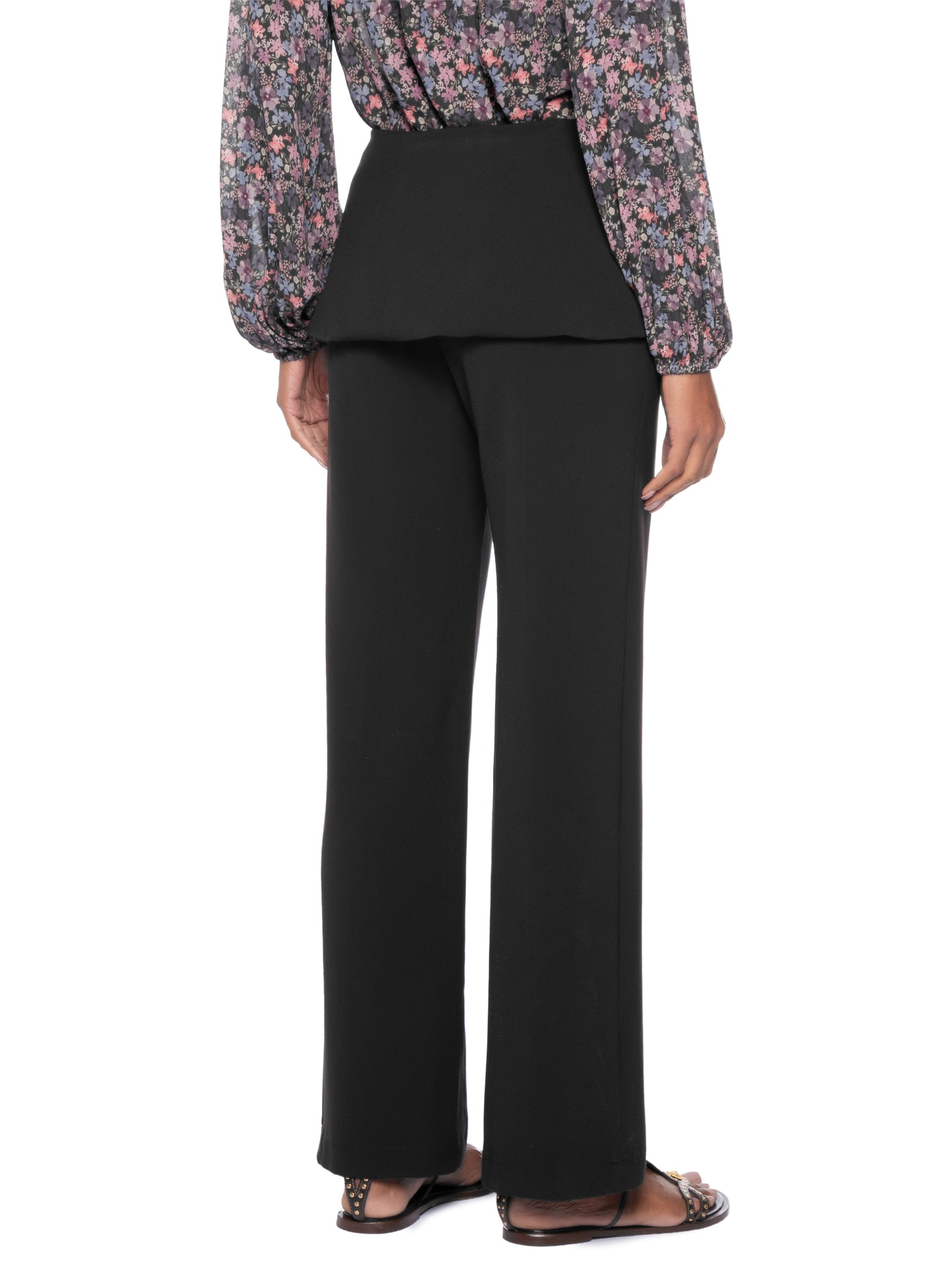 Calça Feminina Pala Assimétrica Preto Maria Filó