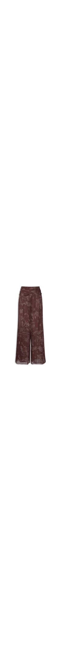 Calça Feminina Pala Estampa Bandana Choco Corrida Aj- Marrom