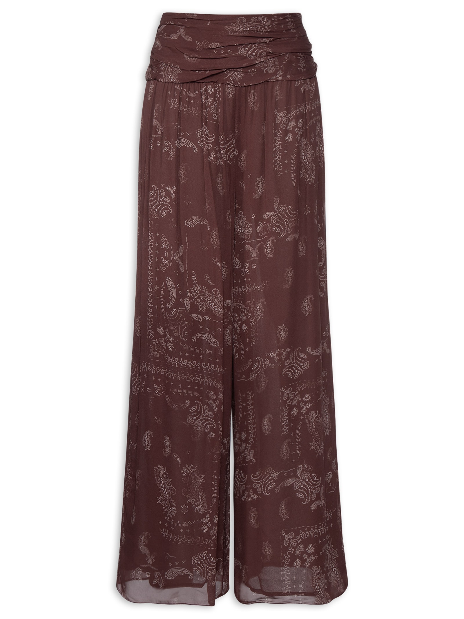 Calça Feminina Pala Estampa Bandana Choco Corrida Aj– Marrom Animale Jeans