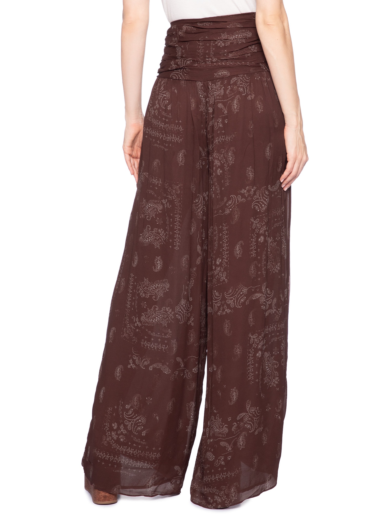 Calça Feminina Pala Estampa Bandana Choco Corrida Aj– Marrom Animale Jeans