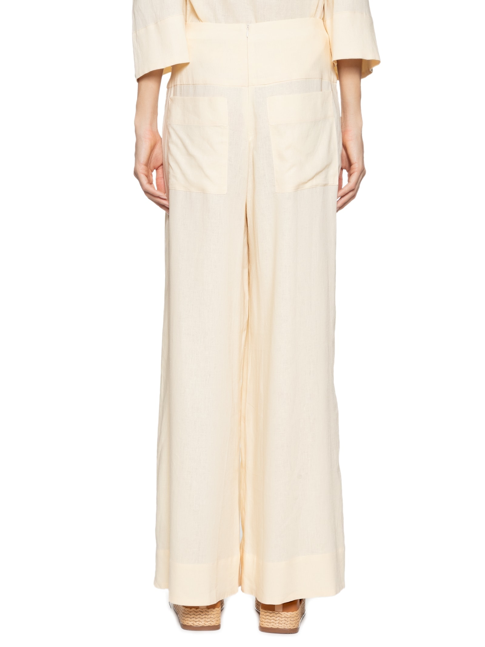 Calça Feminina Pala Larga Amarelo  Dress To