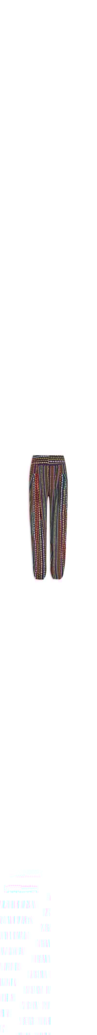 Calça Feminina Pala Larga Corrente Colorido Basic - Preto