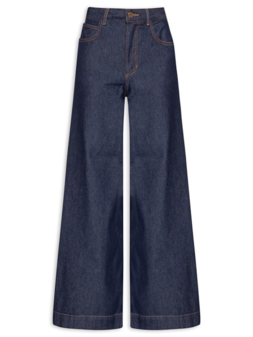 Calça Feminina Panta Wide Isis - Azul