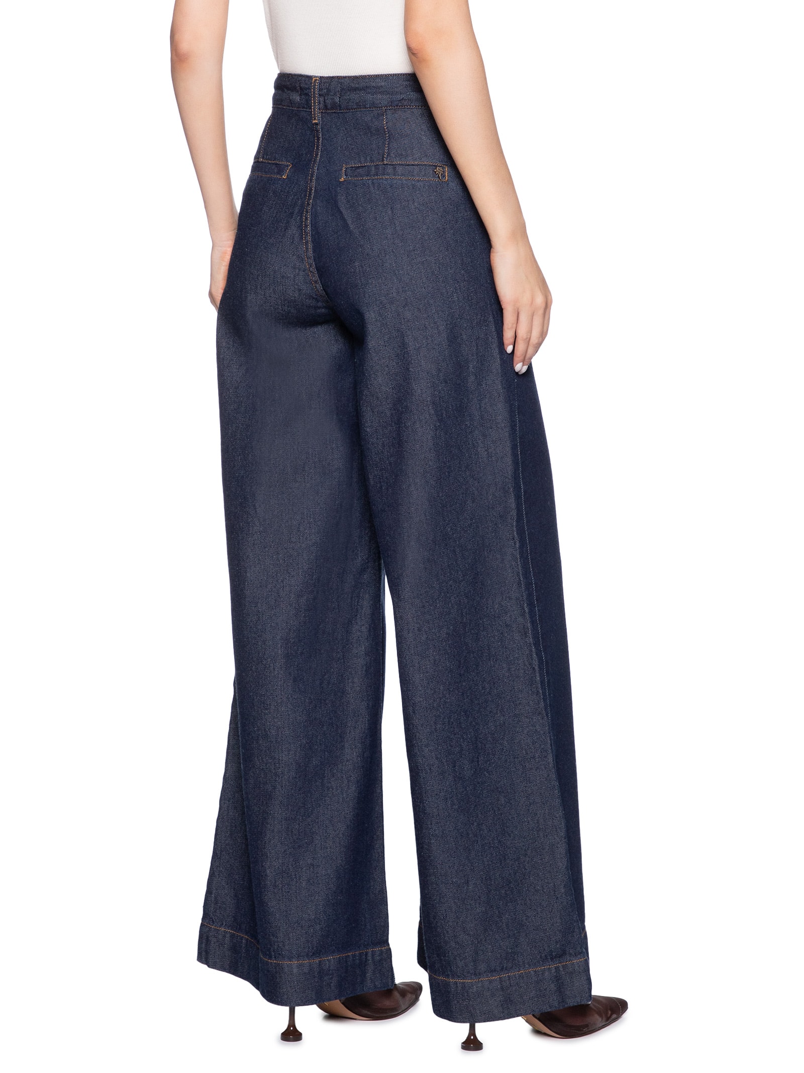 Calça Feminina Panta Wide Isis Azul Le Lis