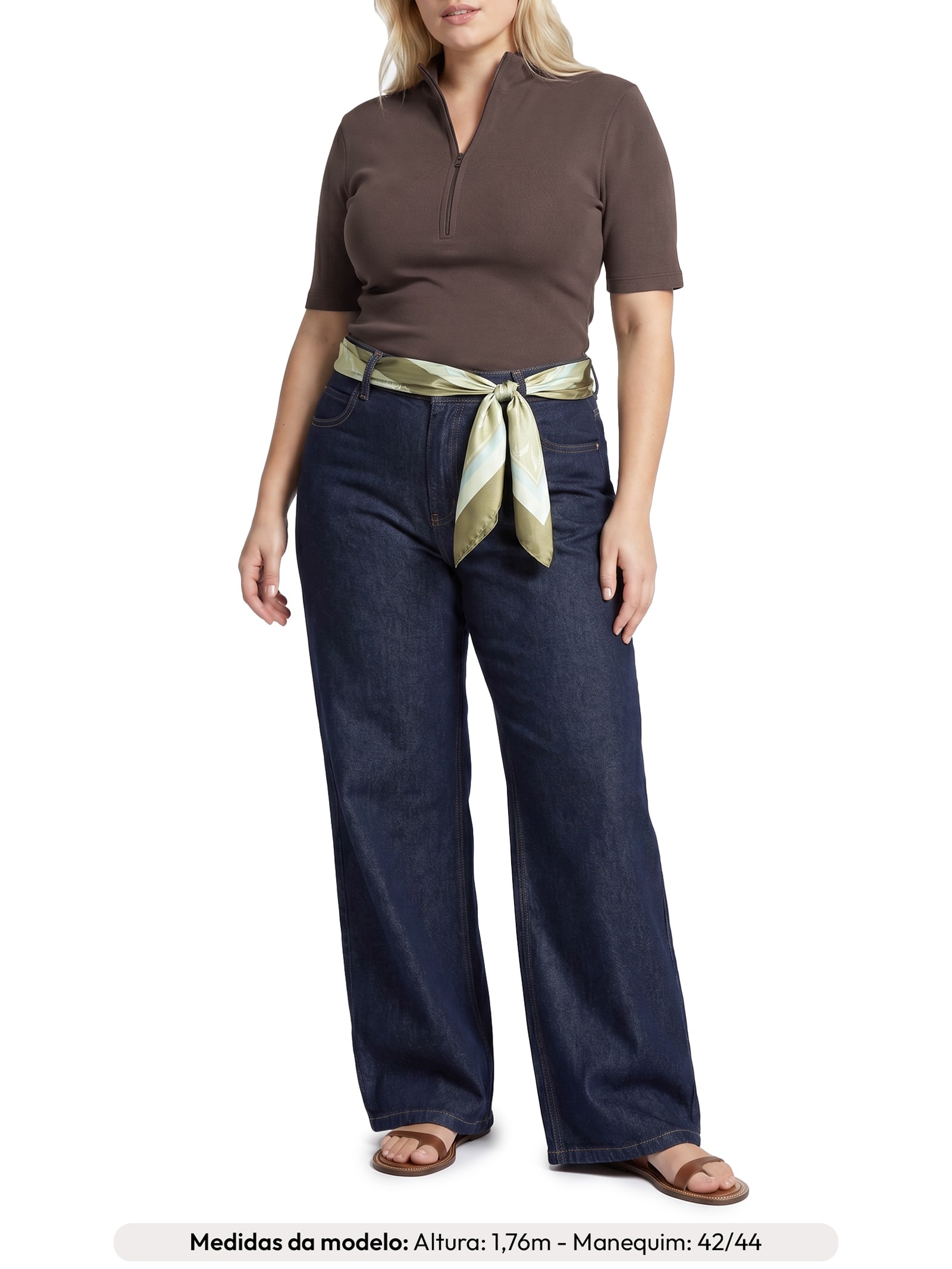 Calça Feminina Panta Wide Jessica – Azul Le Lis