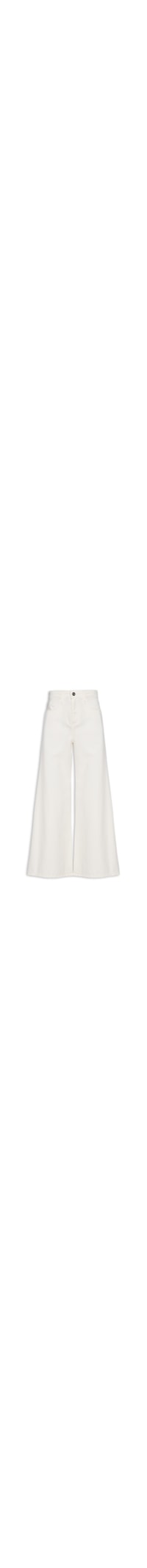 Calça Feminina Panta Wide Sarja - Off White