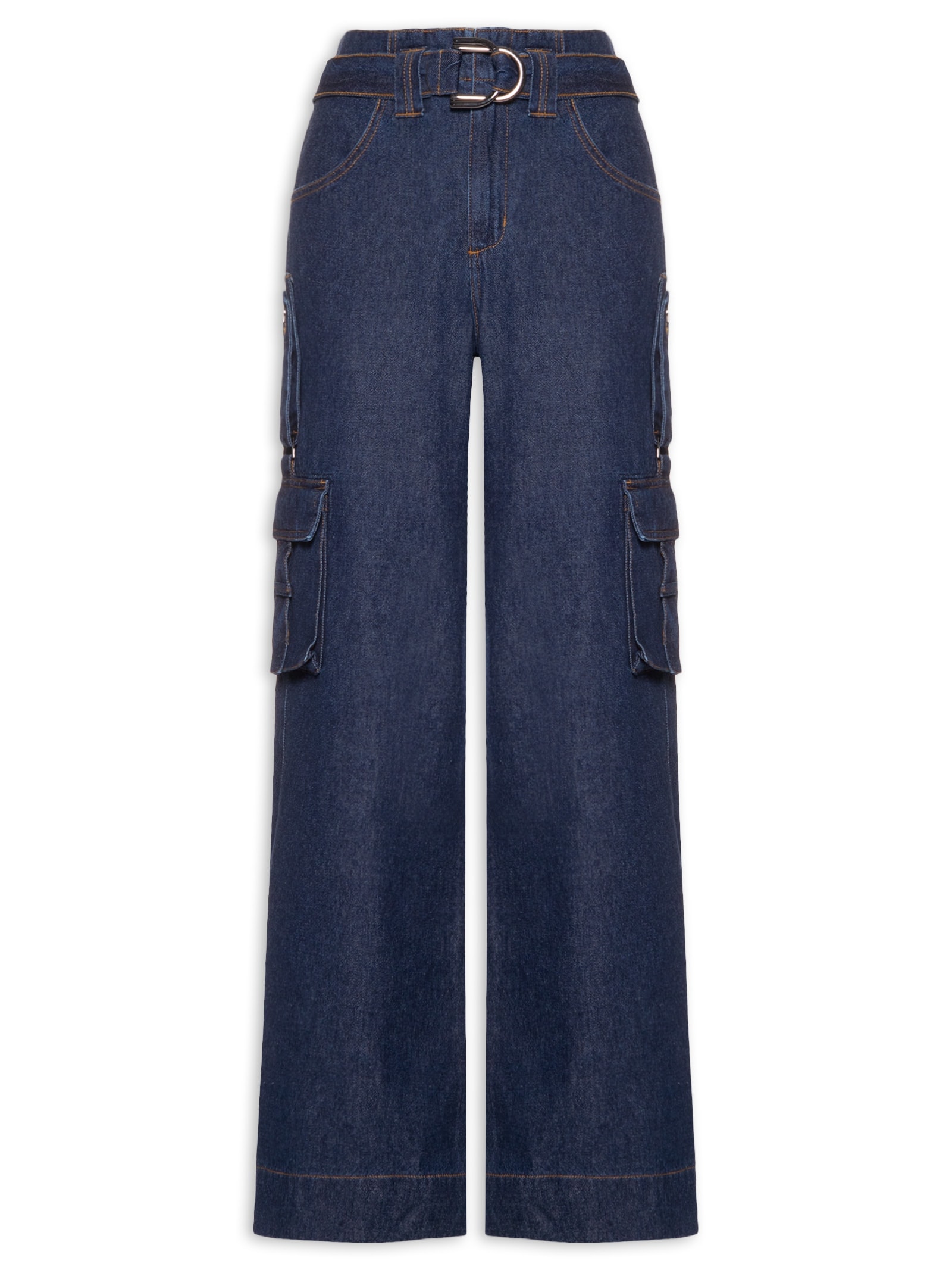 Calça Feminina Panta Wide Talita Azul Le Lis