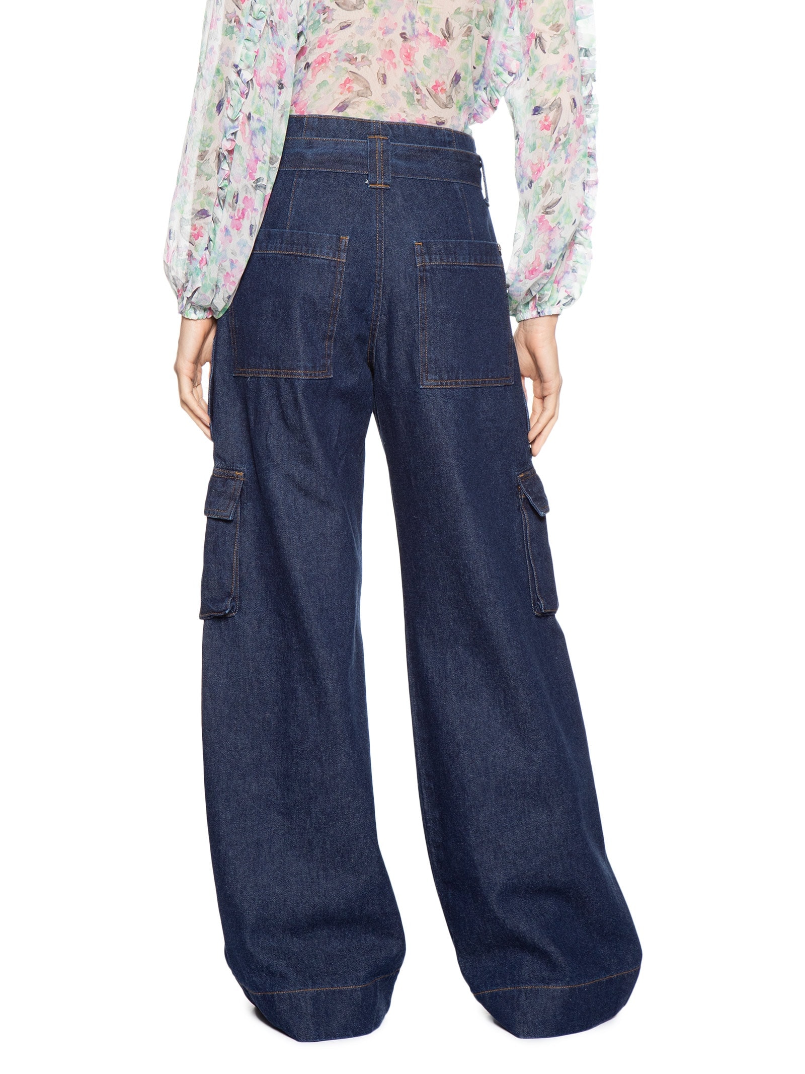 Calça Feminina Panta Wide Talita Azul Le Lis