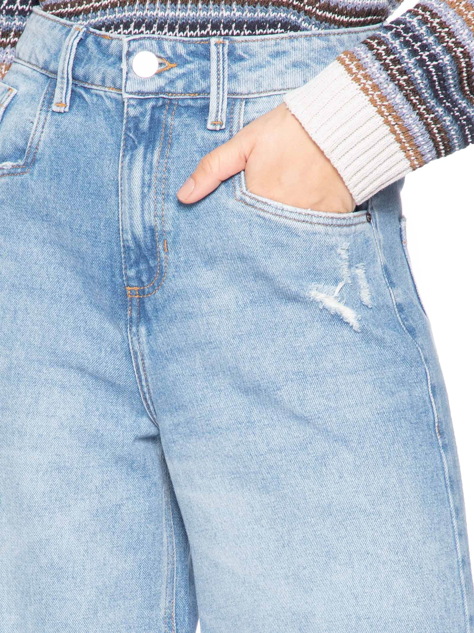 Calça Feminina Panta Wide Tyla Azul Le Lis