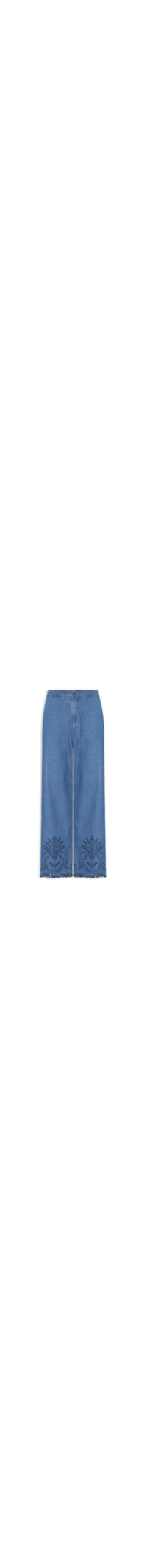 Calça Feminina Pantacourt Jeans - Azul