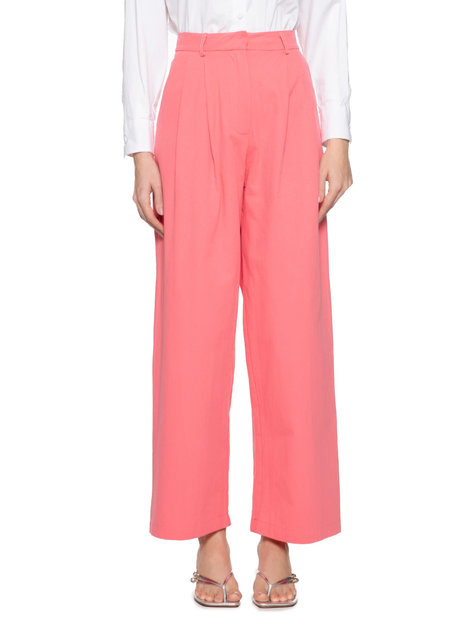 Calça Feminina Pantacourt Rosa Market 33