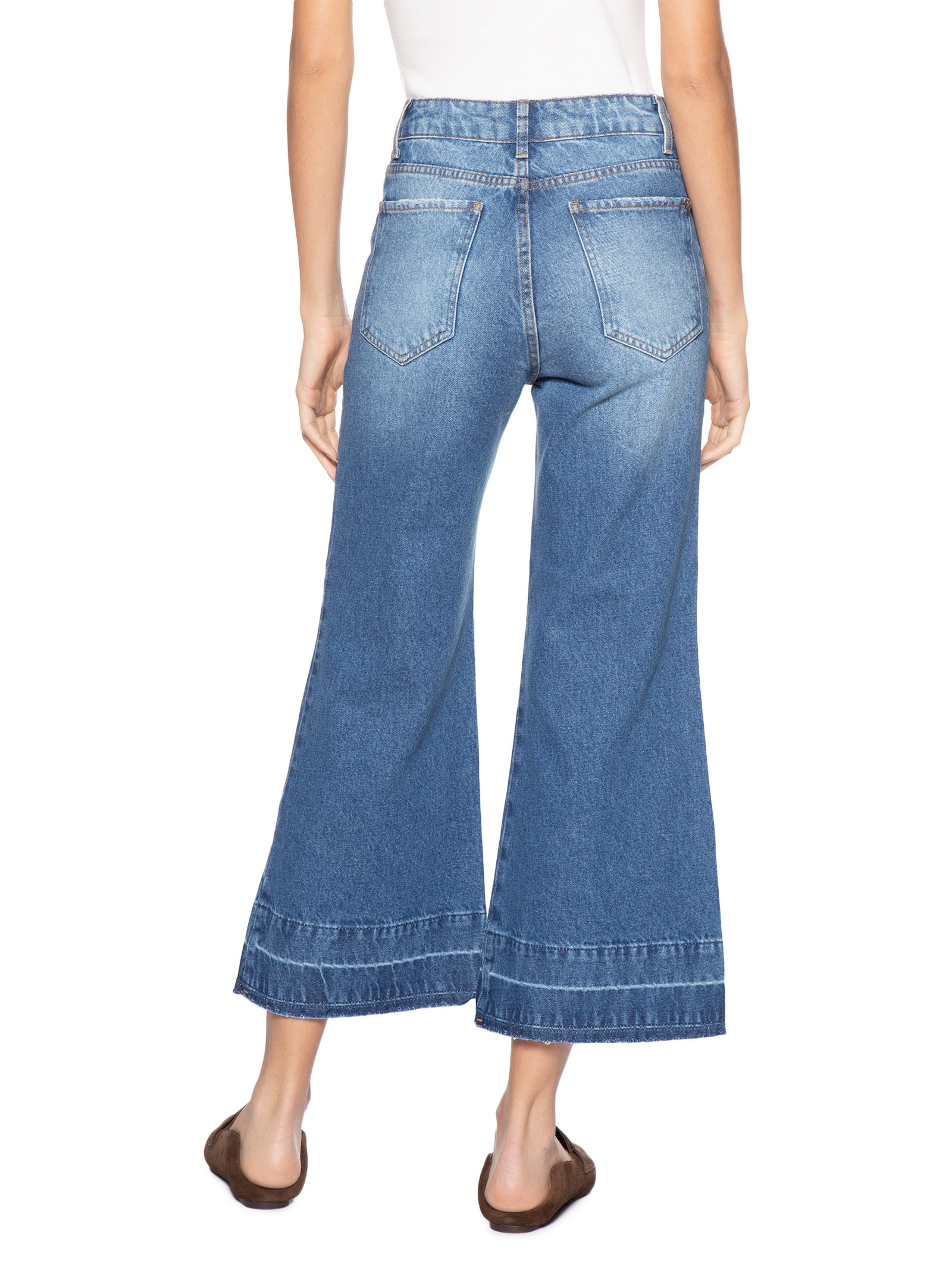 Calça Feminina Pantacourt Tamires Azul Le Lis