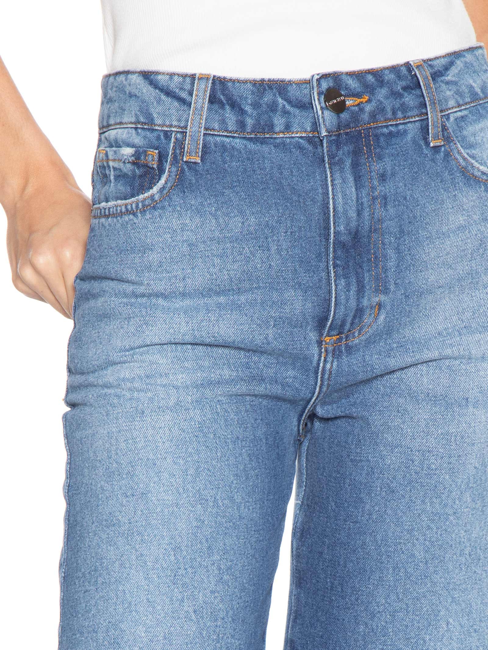 Calça Feminina Pantacourt Tamires Azul Le Lis