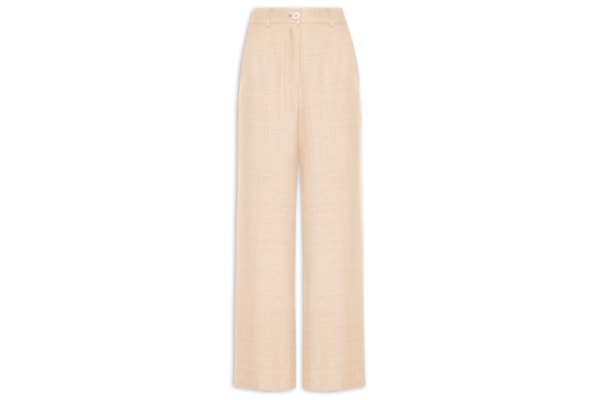 Calça Feminina Pantalona Alfaiataria - Bege