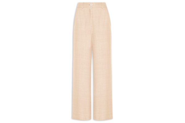 Calça Feminina Pantalona Alfaiataria - Bege