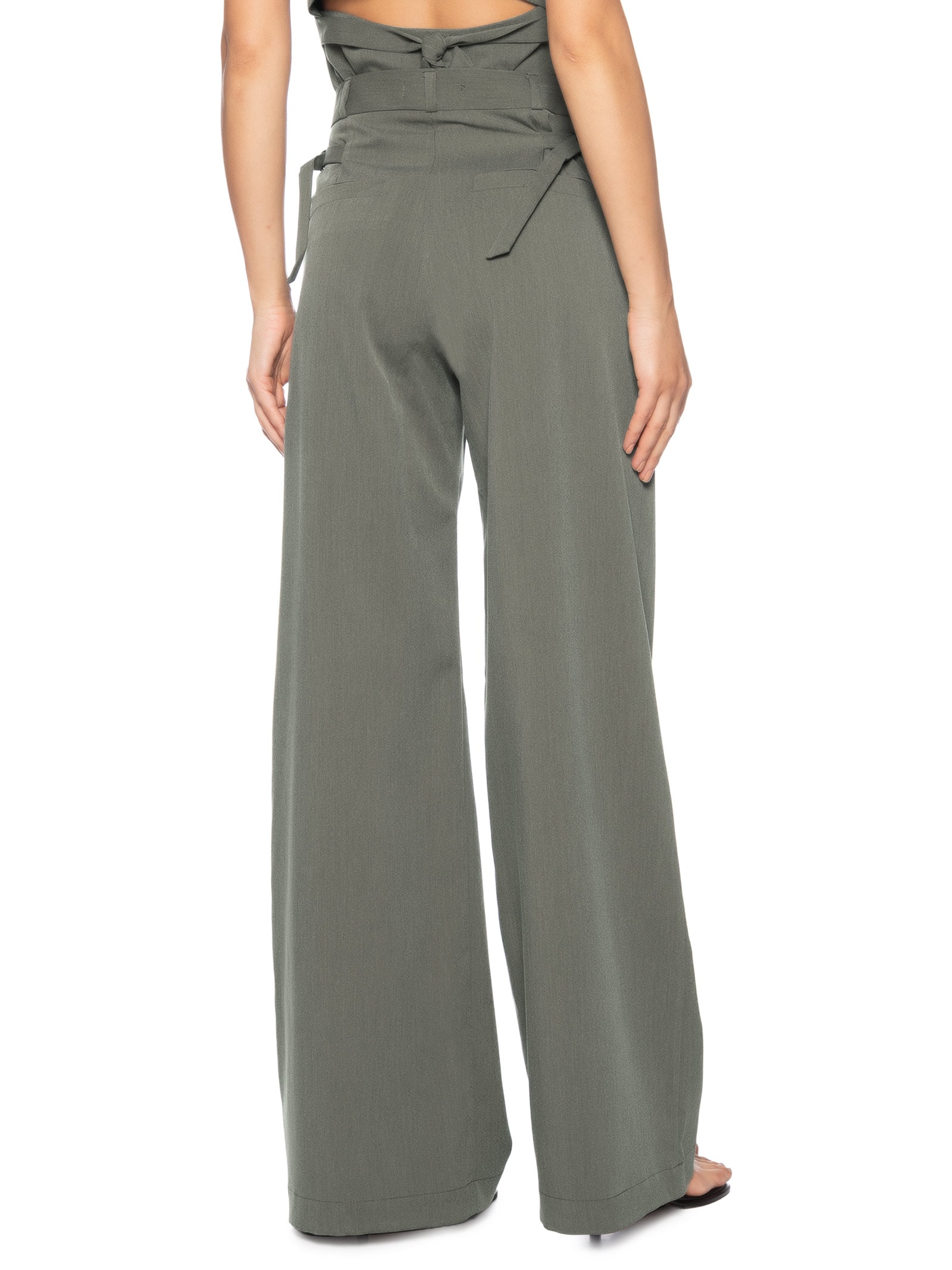 Calça Feminina Pantalona Alfaiataria Cinza  Animale Jeans