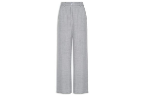 Calça Feminina Pantalona Alfaiataria - Cinza