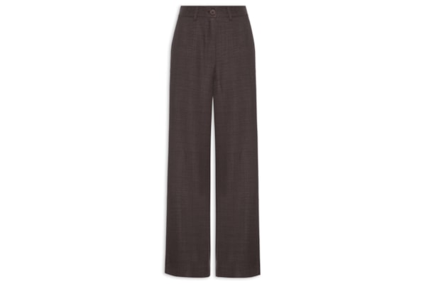 Calça Feminina Pantalona Alfaiataria - Marrom