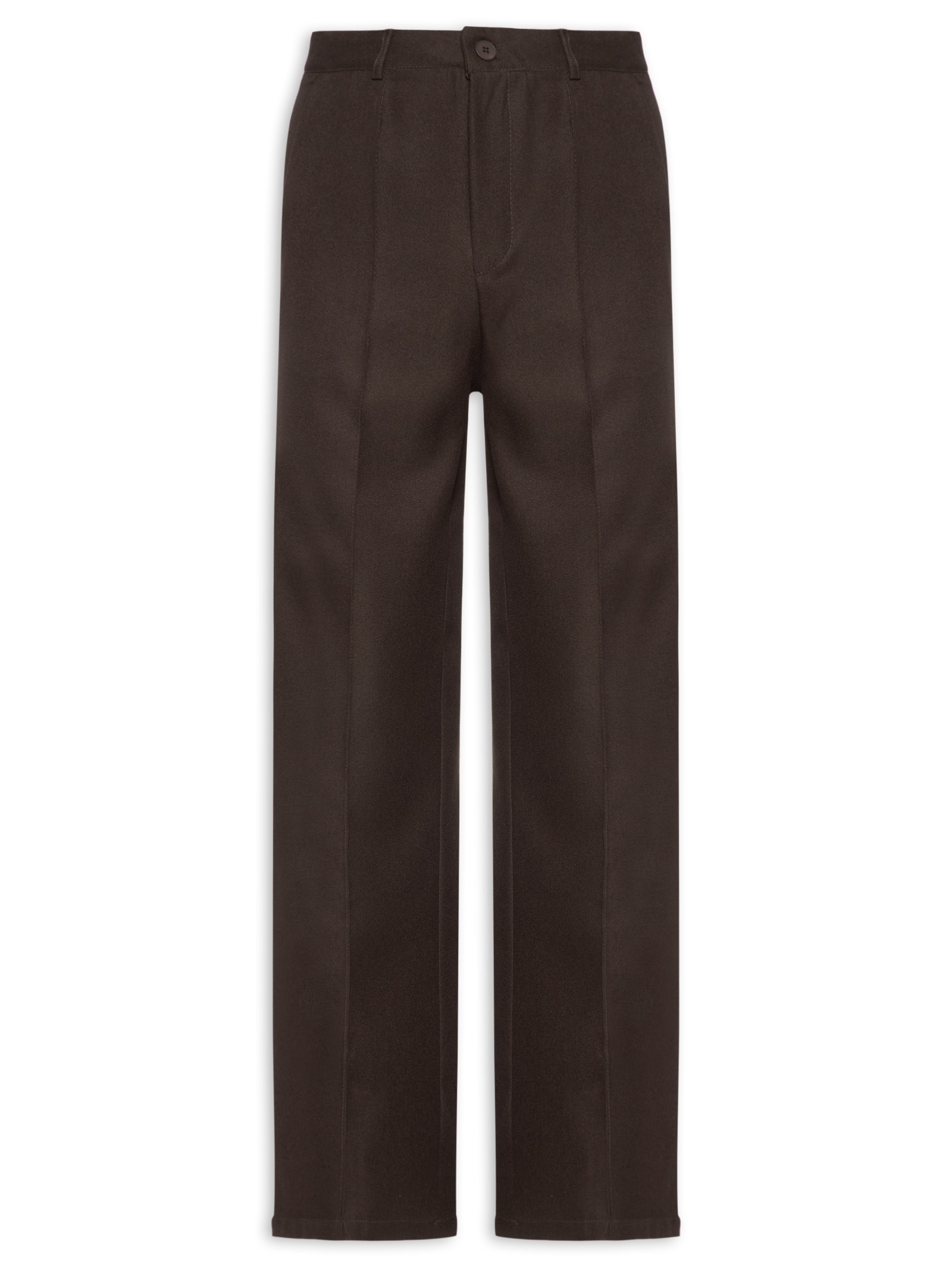 Calça Feminina Pantalona Alfaiataria Marrom '2Essential
