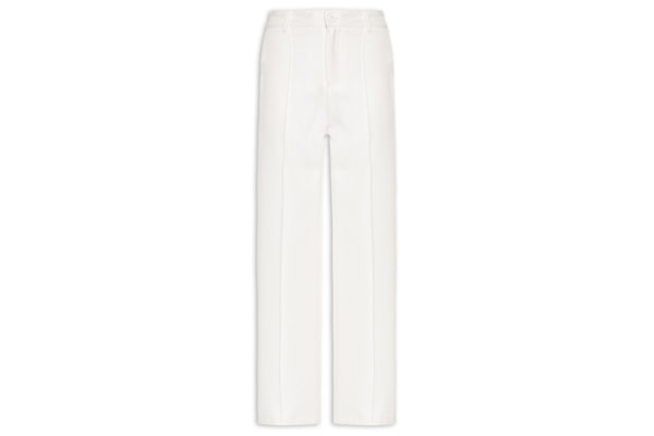 Calça Feminina Pantalona Alfaiataria - Off White