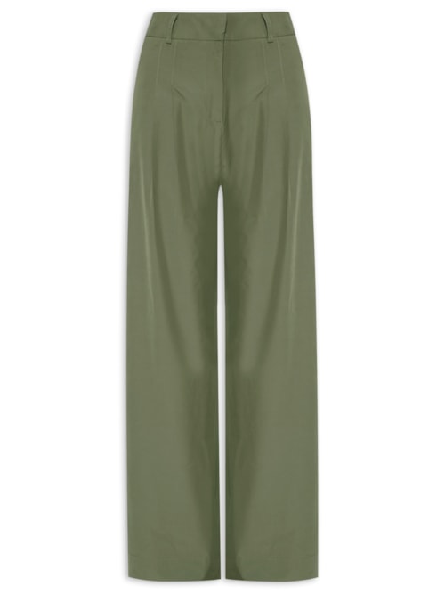 Calça Feminina Pantalona Alfaiataria – Verde