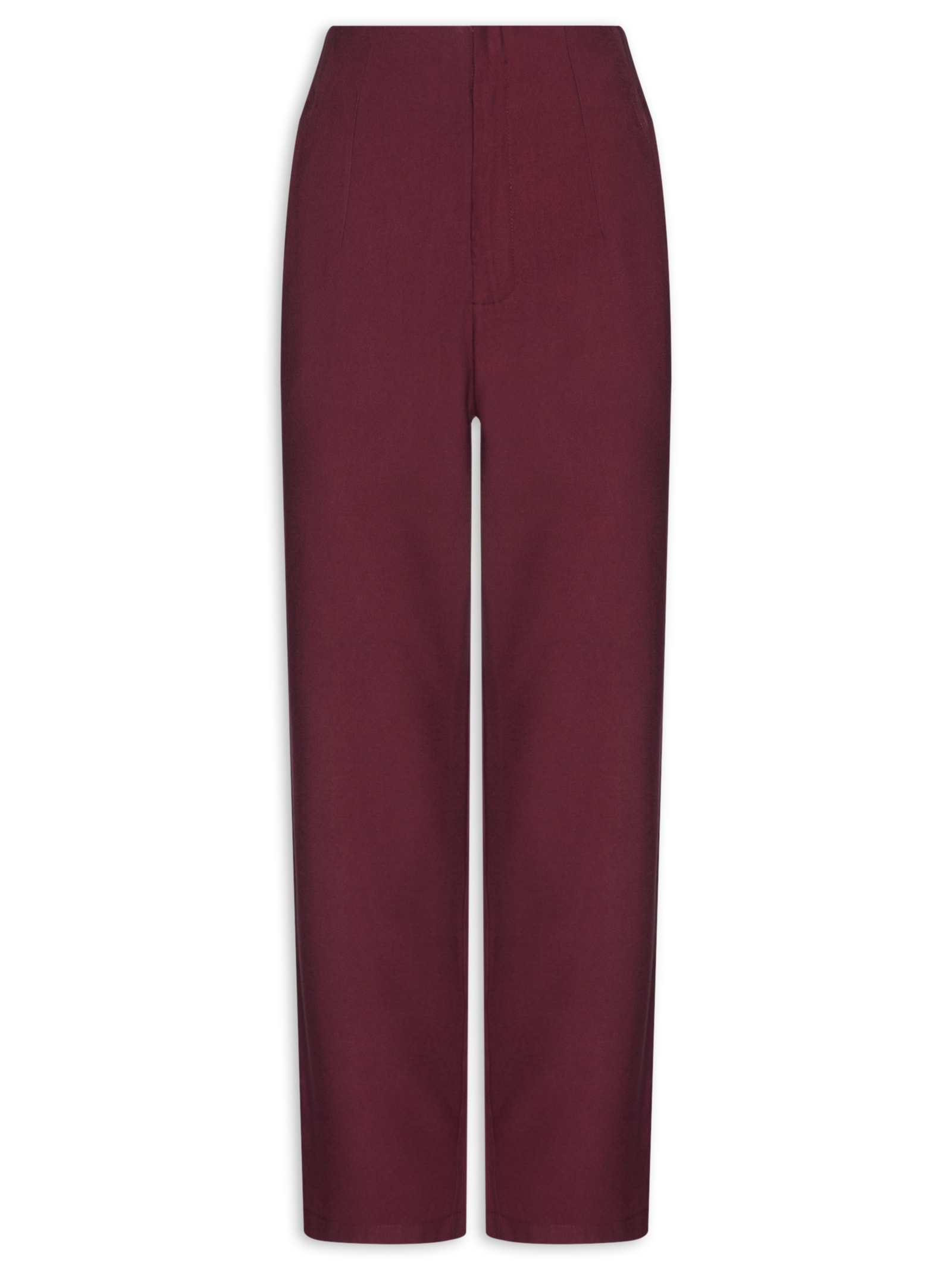 Calça Feminina Pantalona Alfaiataria – Branco Basiq