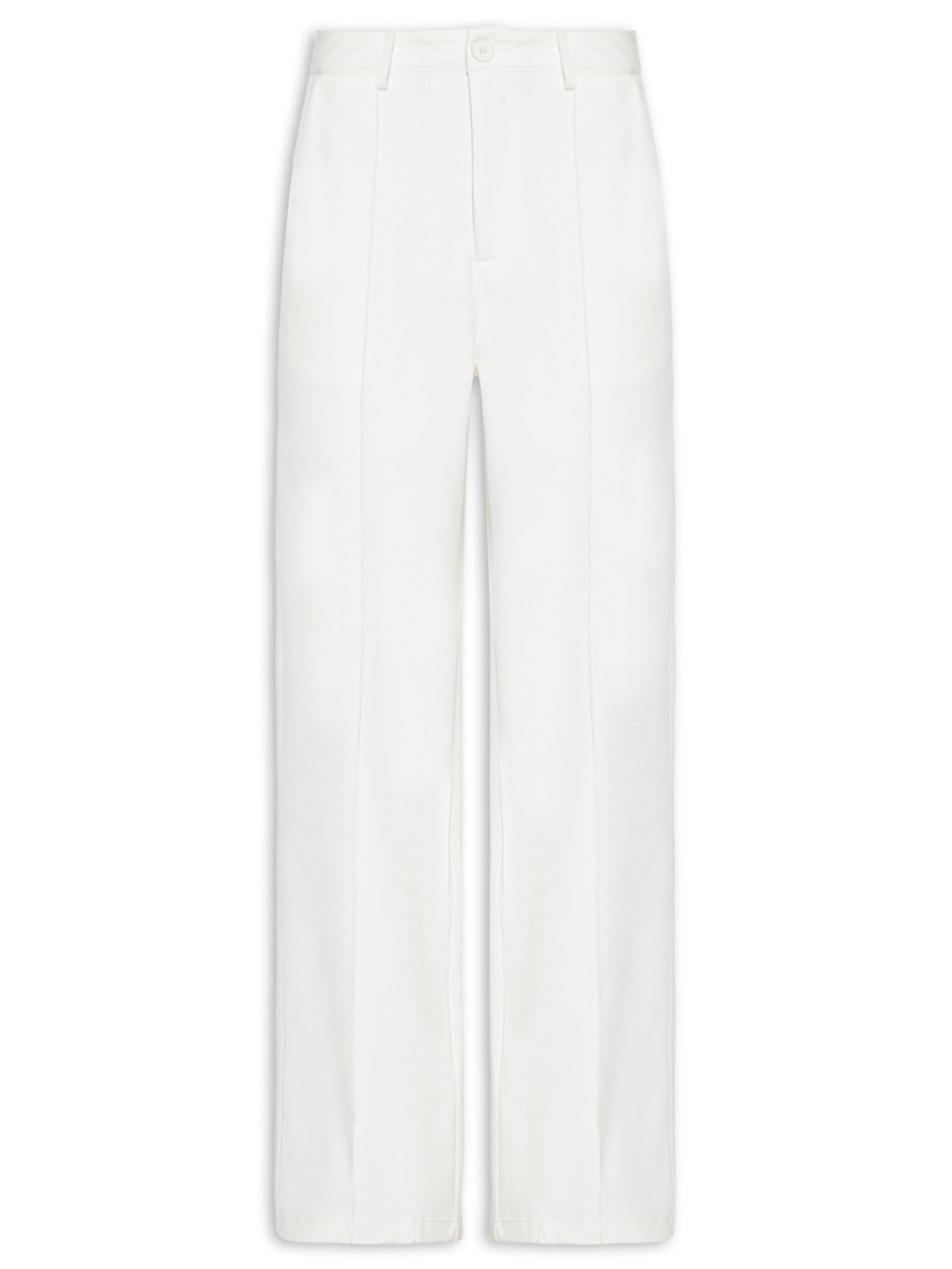 Calça Feminina Pantalona Alfaiataria – Branco '2Essential