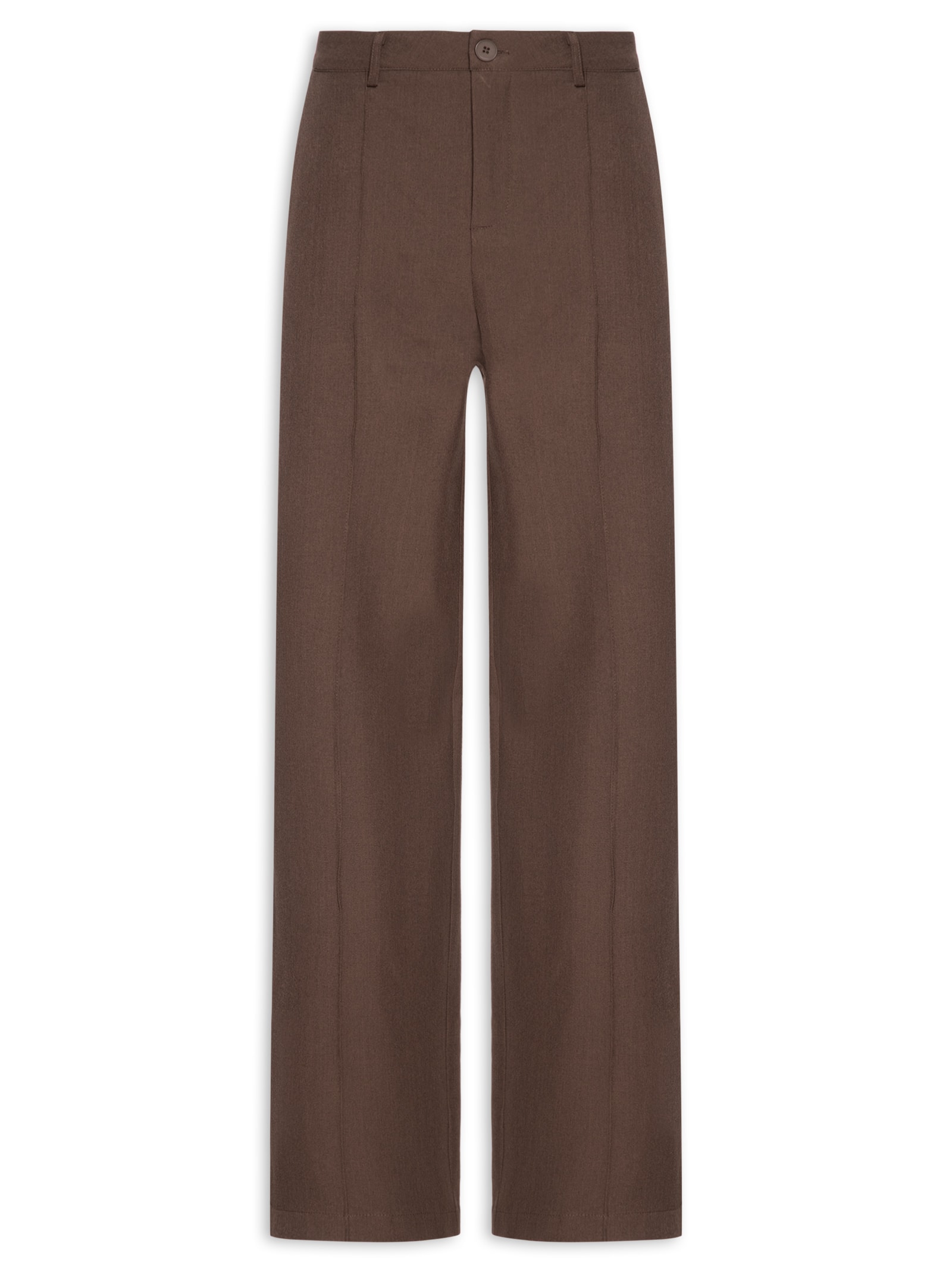 Calça Feminina Pantalona Alfaiataria – Marrom '2Essential