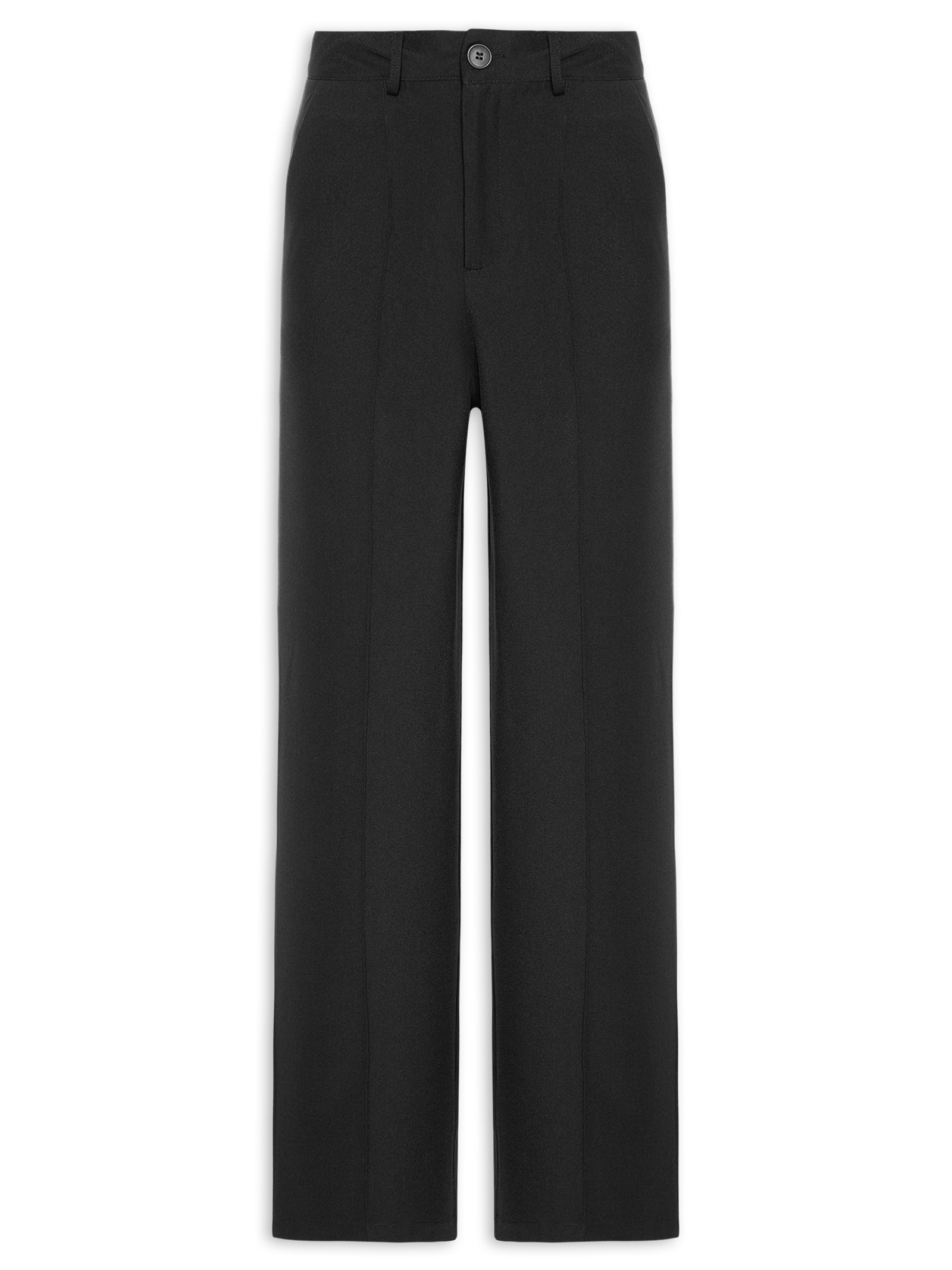 Calça Feminina Pantalona Alfaiataria – Preto '2Essential