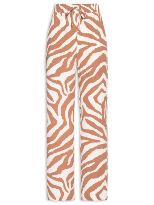 Calça Feminina Pantalona – Animal Print