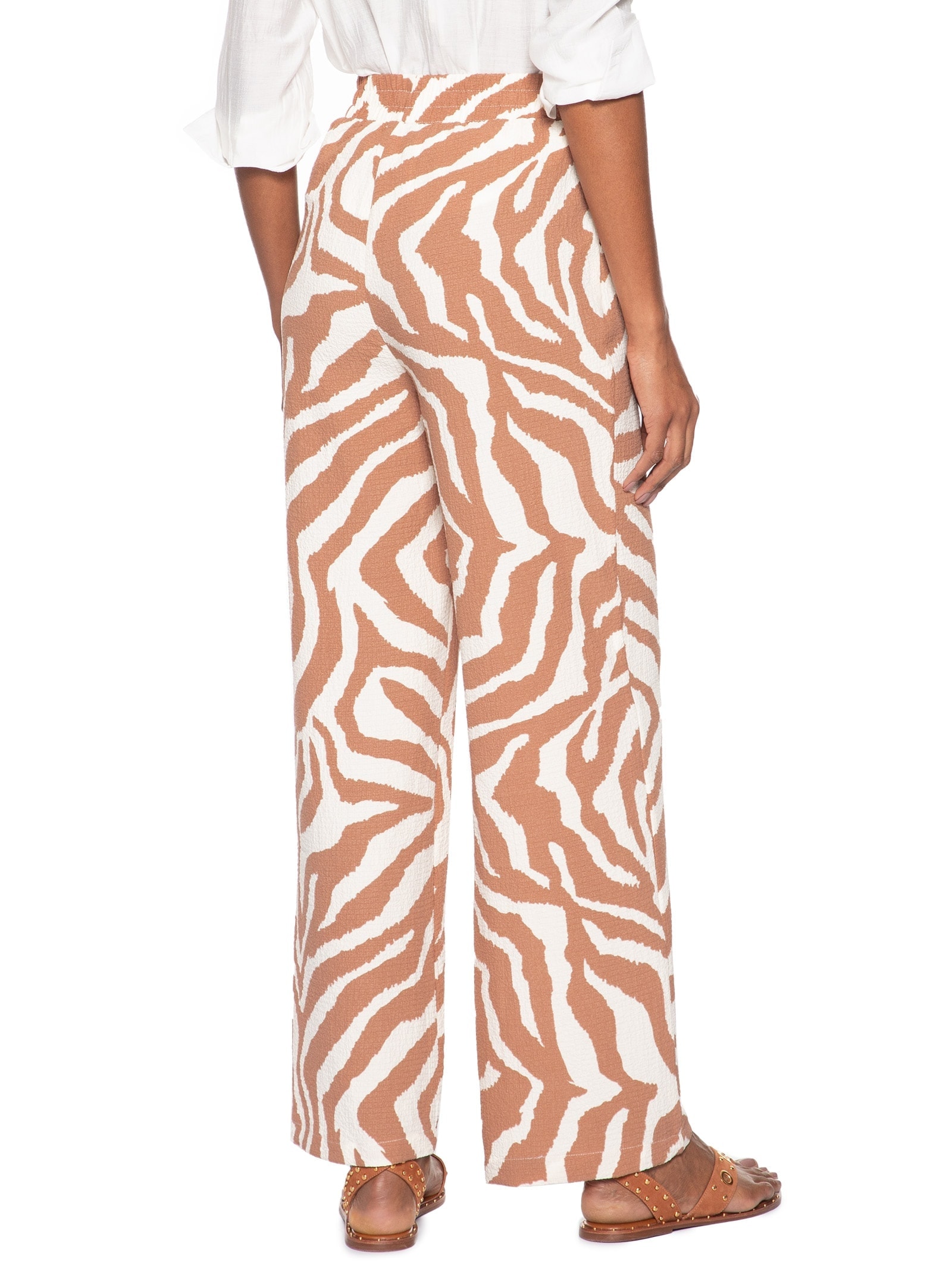 Calça Feminina Pantalona Animal Print Market 33