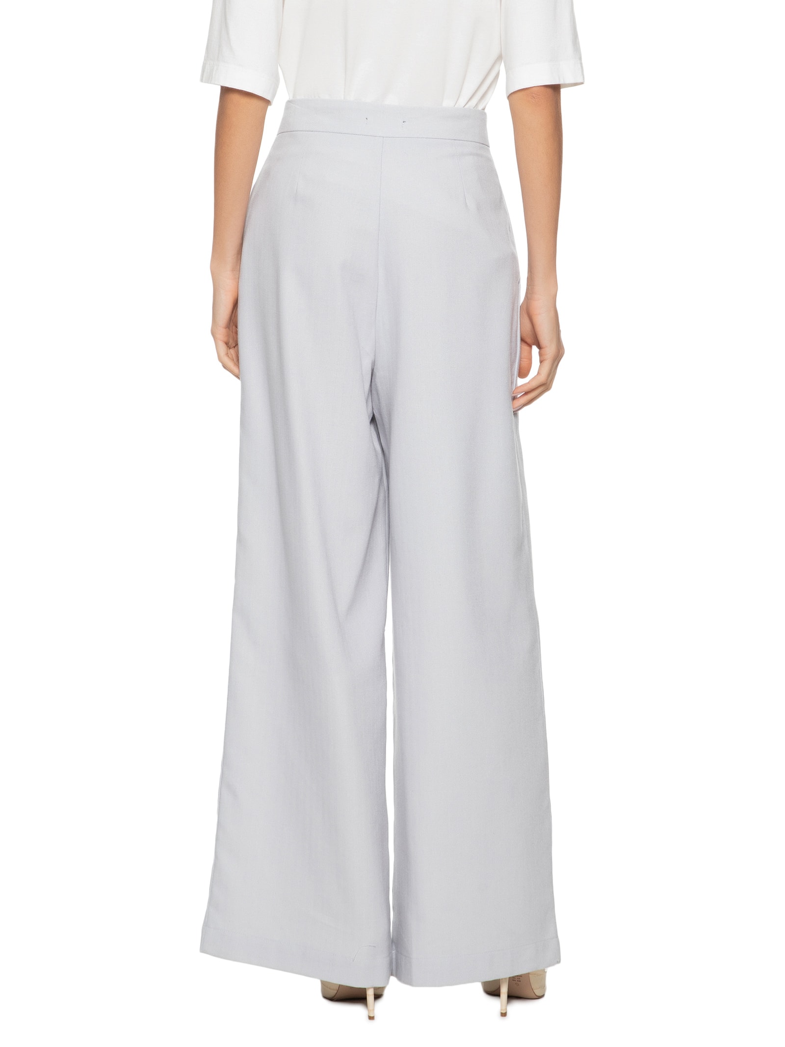 Calça Feminina Pantalona Azul Market 33