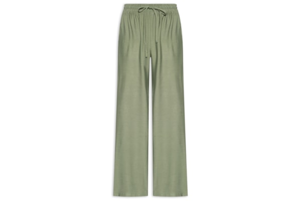 Calça Feminina Pantalona Básica - Verde